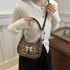 Сумка-тоут с леопардовым принтом и корейским бантом для женщин, новая модная сумка под мышкой, модная высококлассная одноплечевая сумка кроссбоди