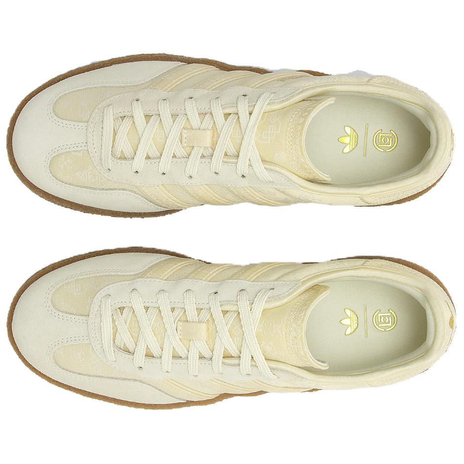 CLOT x adidas Gazelle с подошвой из крепа - Бежевые Унисекс Кроссовки Core-White Gold-Metallic JR5410
