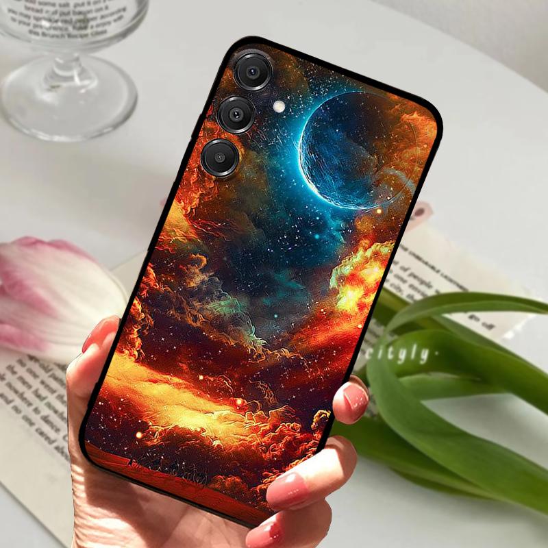 Чехол для Samsung Galaxy M35 5G SM-M356B Милый Животный Силиконовый ТПУ Матовый Чехол для Телефона Для Samsung M55 M55S M34 Бампер Оболочка