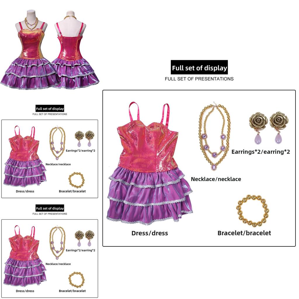 Barbie Life In The Dreamhouse Barbie Cosplay Costume With Satin And Cotton Fabric For Anime Fans