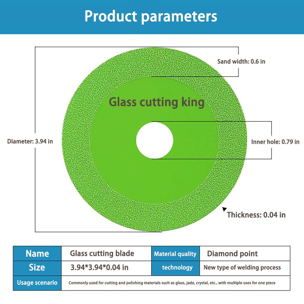 Неразрушимый диск 3.0 - Режет все за секунды Неразрушимый диск для угловой шлифмашины Неразрушимый диск3.0 - Резка стеклянной пластины (3)