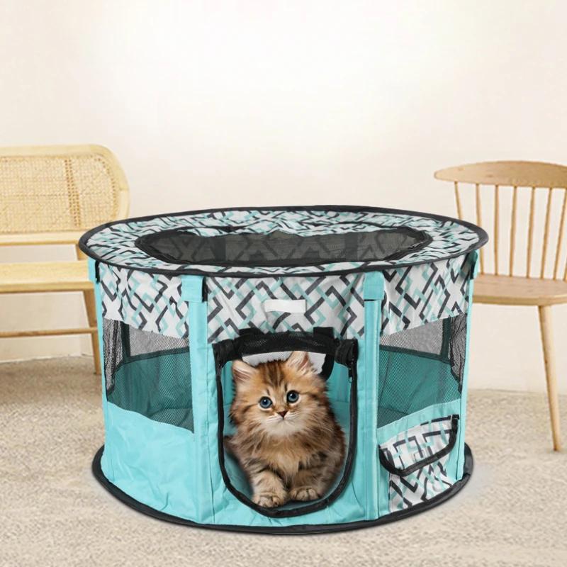 Pet Cat Kennels Fences Portable Dog Tent Houses for Small Large Dogs Folding Playpen Indoor Puppy Cage Dog Crate Delivery Room