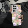 Матовый чехол с цветочным узором "Тюльпан" для Samsung Galaxy S25 S24 S23 S22 Ultra S21 Plus S20 FE A73 A72 A71 A56 A55 A54 A53 Акриловая крышка