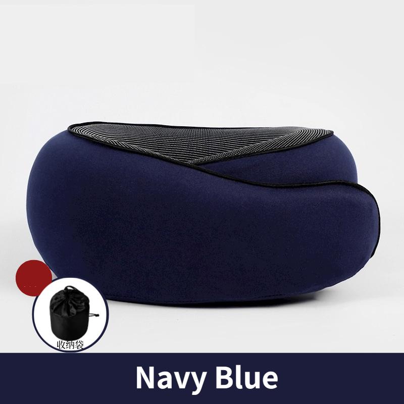 1Pc Travel Neck Pillow Memory Foam U-shaped Pillow Snail Style Travel Neck Support Portable Adjustable Soft Break Sleep Pillows