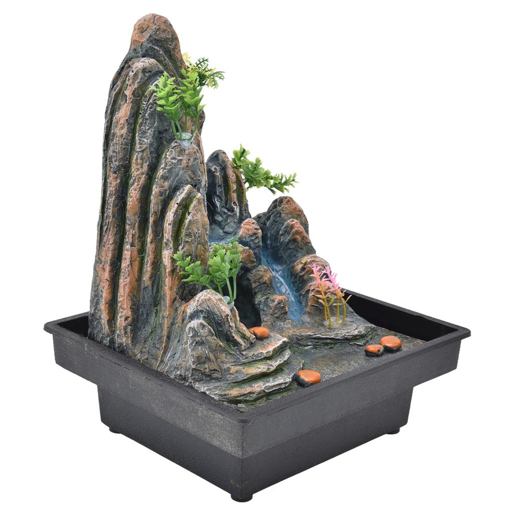 Настольный фонтан Rockery Stream с распылительным насосом для домашнего офиса, украшения стола в спальню, вилка ЕС