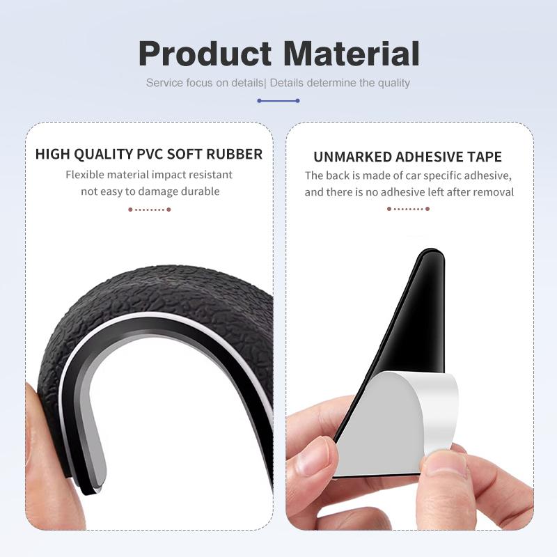 Universal Car Door Corner Anti-collision Covers Protector Sticker Accessories For Volkswagen VW Beetle CC B5 B6 B7 EOS GTI MK2 xn4