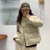 Autumn and winter new short down jacket women's stand-up collar thickened white duck down bread jacket small jacket trendy