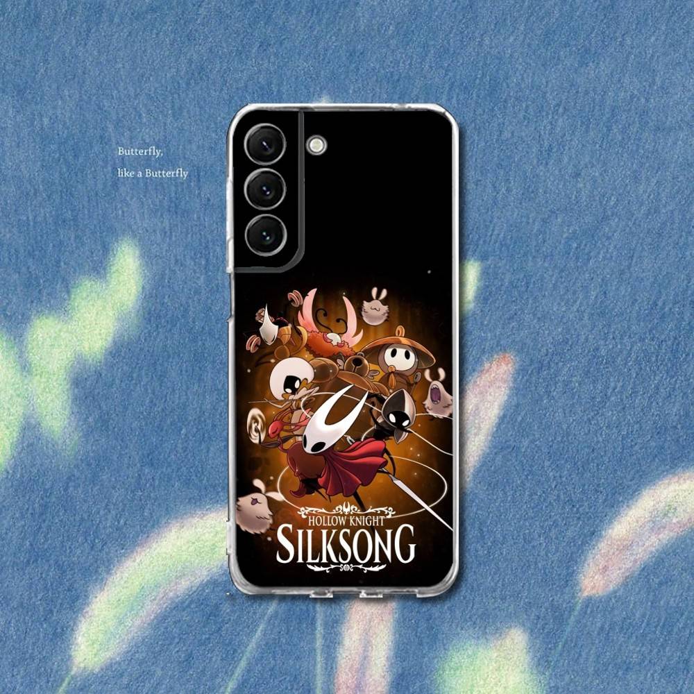 Silksong H-Hollow K-Knight Phone Case Silicone For Samsung S30,S23,21,22,20 Ultra,S20 FE lite,S10,9,PIus Note20ultra Cover Clear