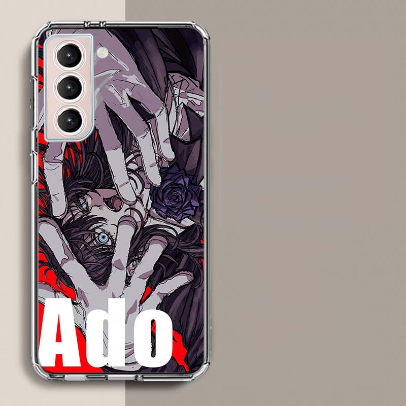 Ado Album Kyogen Phone Case For Samsung Galaxy S25 Edge S24 S23 FE S21 S20 S10 Plus S22 S26 Ultra Cover Clear Cases TPU Capa She