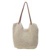 Casual Hollow Single Shoulder Cotton Thread Woven Bag New Lazy Style Hand-woven Bag Seaside Vacation Beach Bag Women's Bag