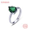 Классическое кольцо Lindon из стерлингового серебра 925 пробы с цирконом, женские ювелирные изделия, свадебный подарок для вечеринки