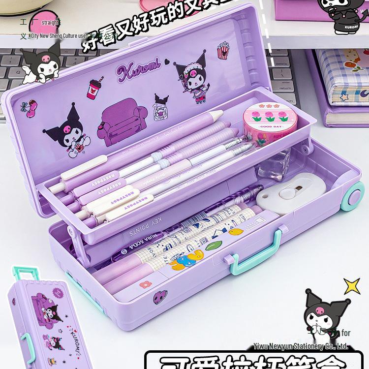 Милый мультяшный пенал для девочек для учеников начальной школы