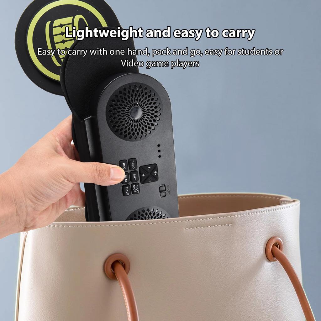 Electronic Drum Set with Speaker BT Hand Roll Drum Set 7 Pads Supports Various Audio Input 7 Drum