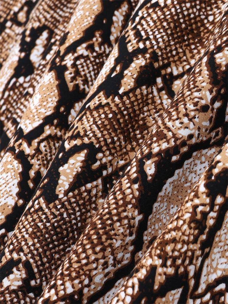 EDOLYNSA Кафтан с оранжевым змеиным принтом размера плюс, летнее длинное пляжное платье, женская домашняя одежда, купальный костюм, свободный кафтан