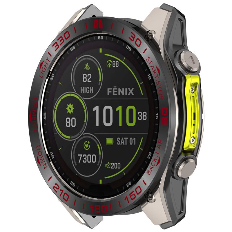 Металлический ободок для Garmin Fenix 8 AMOLED 43 мм 47 мм Смарт-часы бампер чехол для Fenix8 AMOLED 51 мм защитный чехол-рамка