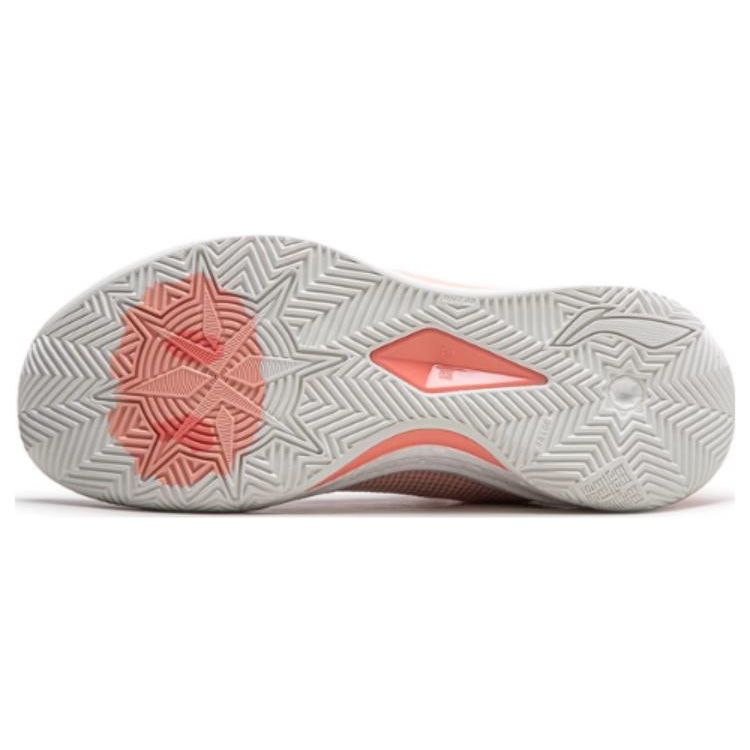 LiNing Blade 3 V2 Piggy Bank Shock Absorption Non-Slip Wear-Resistant Low-Top Basketball Shoes Unisex Sneakers Orange Pink ABAT057-14