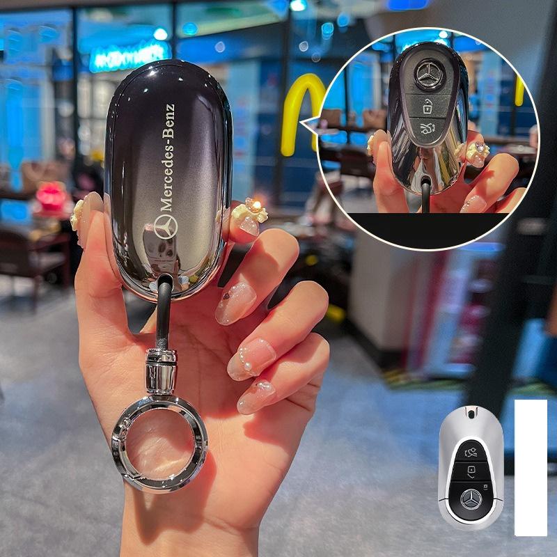 Car Remote Key Case Shell For Mercedes Benz C E S Class W223 W206 C260 S450 S500 CLA W177 C180L E260L W205 W213 W222 AMG CLA220