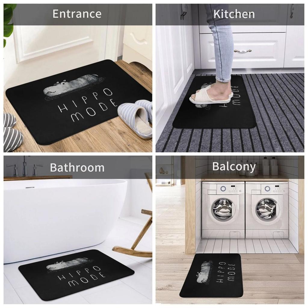 1PC Teddy Dog Pattern Door Mats Kitchen Rugs Non-Slip Pop arts design Bedroom Rugs Bath Mat Carpet for Home Sink Laundry Decor