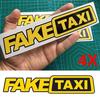 4pc Fake Taxi Sticker Vinyl Decal Car Window Drift Funny Tuning
