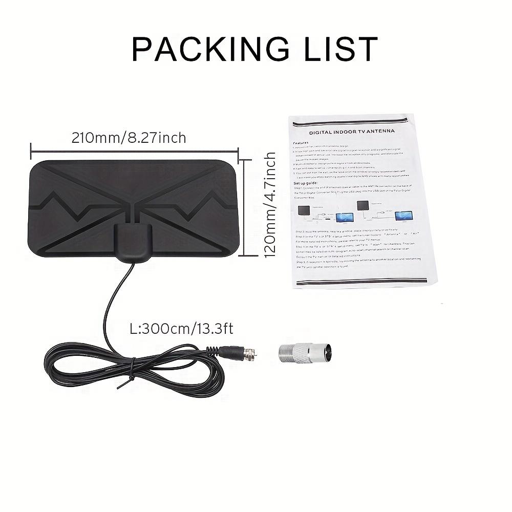 Digital TV Antenna High Gain HDTV Digital 50 Mile Indoor Antenna