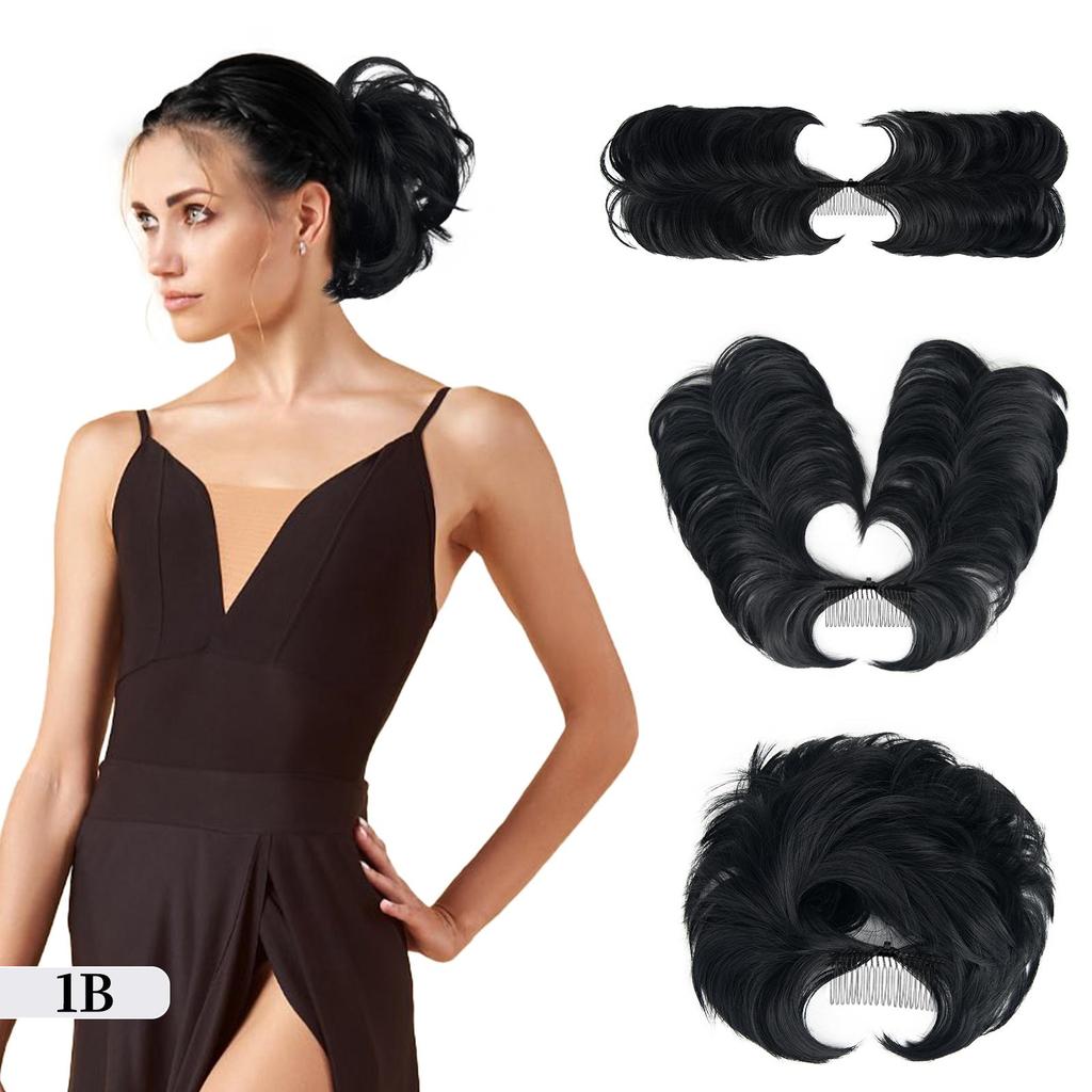 Короткая натуральная прямая грязная булочка для волос, боковая расческа, зажим для волос, булочка, шиньон для женщин, стили «сделай сам», легкие кусочки волос, 13 цветов