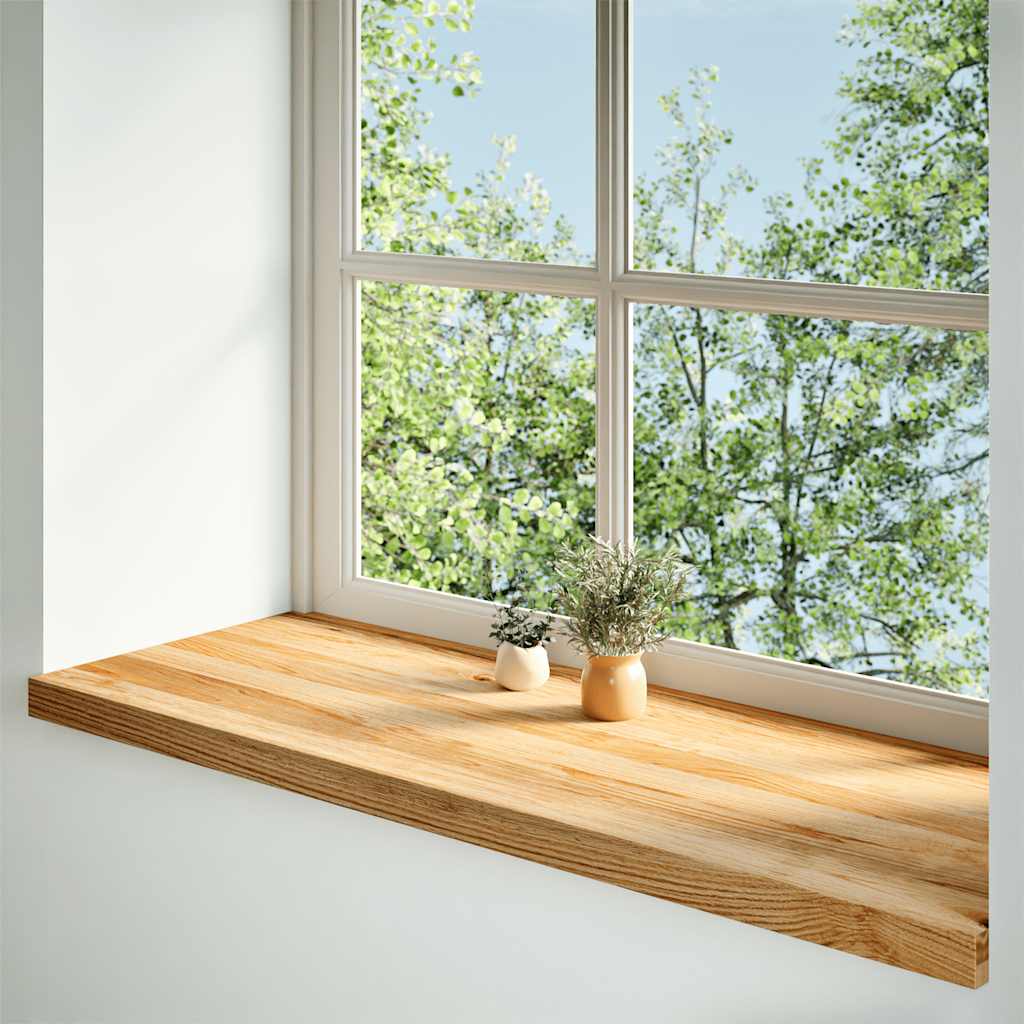 Vidaxl Parapety 2 Szt., Jasnobrązowy, 100X40X2 Cm, Lite Drewno Dębowe
