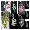 Осенняя змея Иллюстрация Арт Чехол для телефона Cover для iPhone 17 Air 16 16e 15 12 11 13 14 Pro Max Apple Plus Coque