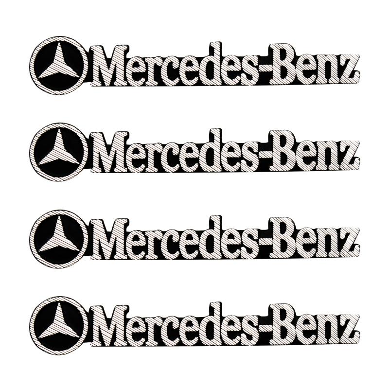 TEP3 For Mercedes Benz AMG W204 W203 W211 W212 W213 W205 W210 W201 W126 Aluminum Car Audio Decoration Sticker Badge Decal Accessories