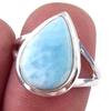 Кольцо из стерлингового серебра 925 пробы с драгоценным камнем Natural Republic Larimar S.7 U7Z71