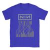 Футболки Nine Inch Nails NIN, мужские, хлопковые, забавные, с круглым вырезом, футболка с коротким рукавом, большой размер