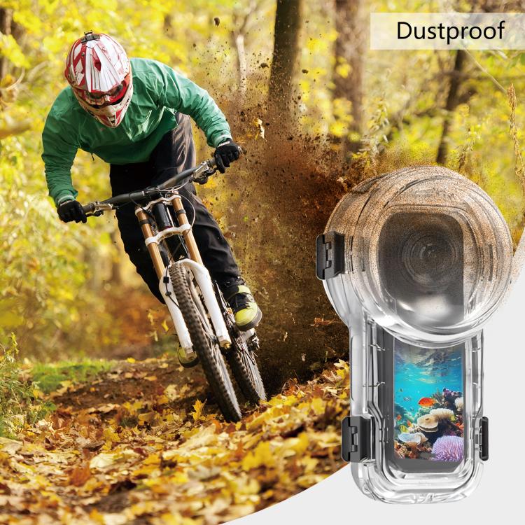 Для Insta360 X5 PULUZ Быстросъемный Водонепроницаемый Герметичный Дайвинг-Кейс 60м (прозрачный)