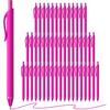 50 Pack Black Ink Pens - Bulk Pens, 1.0MM Medium Point Ballpoint Pens, Smooth Writing No Bleed Retractable Ball Point Pen (Black)