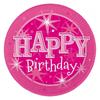 Sparkle Happy Birthday Disposable Plates (Pack of 8)