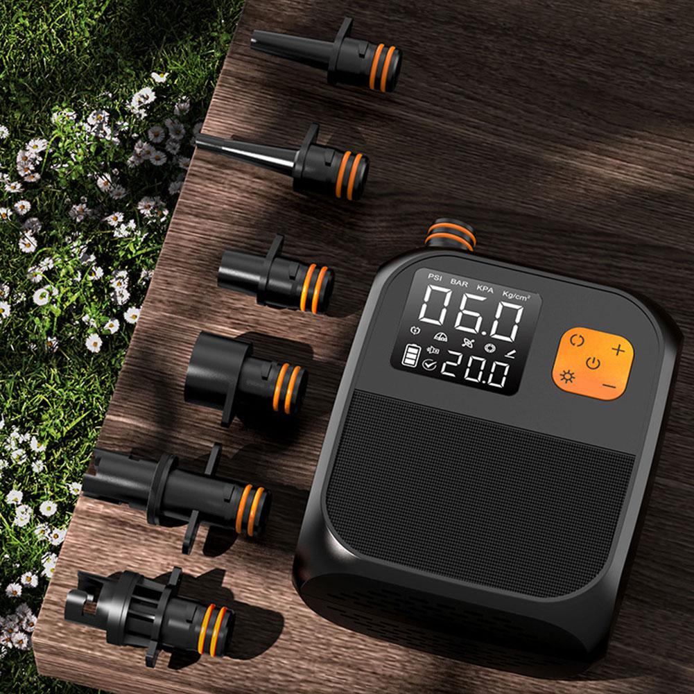 Беспроводной воздушный насос 8000 мАч Электрический насос для весел Перезаряжаемый Двухступенчатый Накачивание Портативный Электрический Насос Для Каяков Ветровой Винт Z1O6