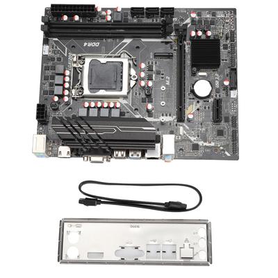Материнская плата H510 для процессора Intel 10 11 Dual DDR4 64 ГБ памяти M.2 высокоскоростной порт PCIE 16X Gen 3.0