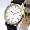 [USED] SEIKO DOLCE Quartz White X Gold Roman Wristwatch Strap