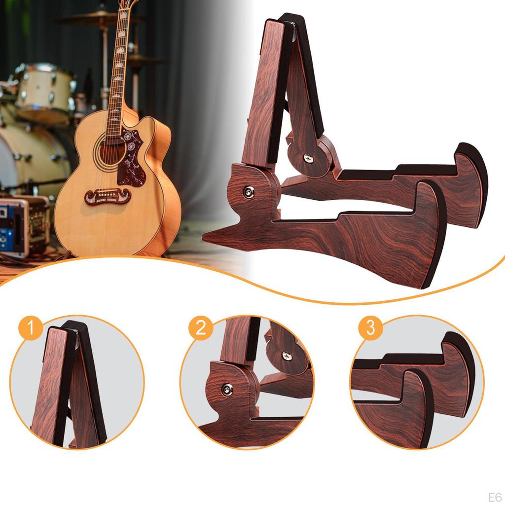 Folding Guitar Stand Floor Holder Foldable Professional Universal Musical Instrument