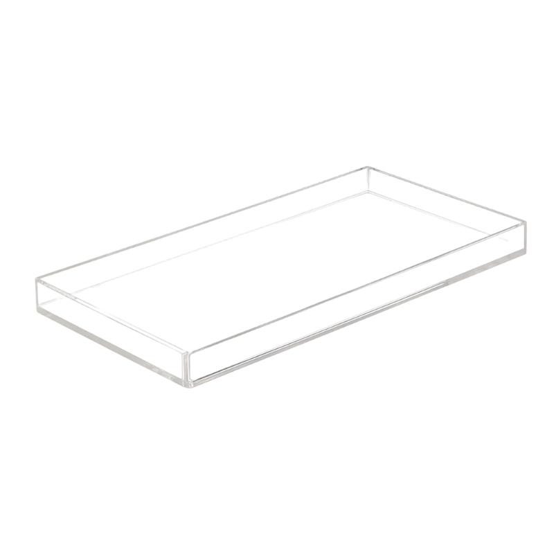 Multifunctional Waterproof Acrylic Soap Sponge Holder Tray for Bathroom Vanities and Countertop Essential Organization