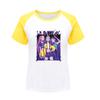 5022 Детская футболка для девочек Руми Зои Мира с принтом реглан с короткими рукавами