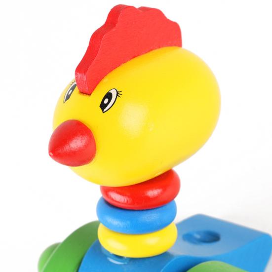 Деревянная игрушка для ползания для малышей Интерактивная игрушка для ходьбы Развивающие игрушки на колесиках для развития детей Игра в догонялки Игрушка для координации движений рук и глаз