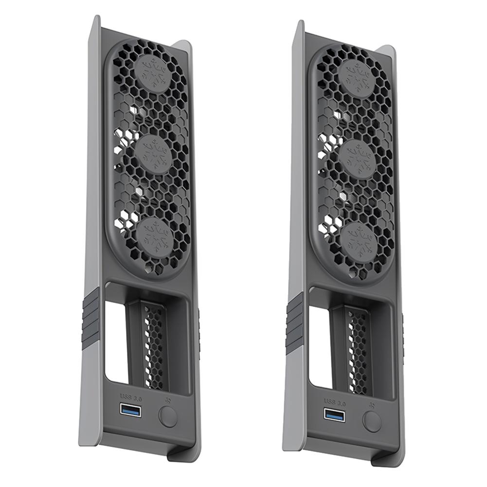 Cool Fan For PS5 Pro/PS5 Slim Cooling Fan with USB Port & RGB Light Cooler Fan for Playstation 5 Pro/Slim Disc & Digital Edition