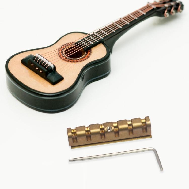 6 String Guitar Nut Height Adjustable Brass Roller Nut 6 String Electric Guitar Nut Guitar Replacement Accessories