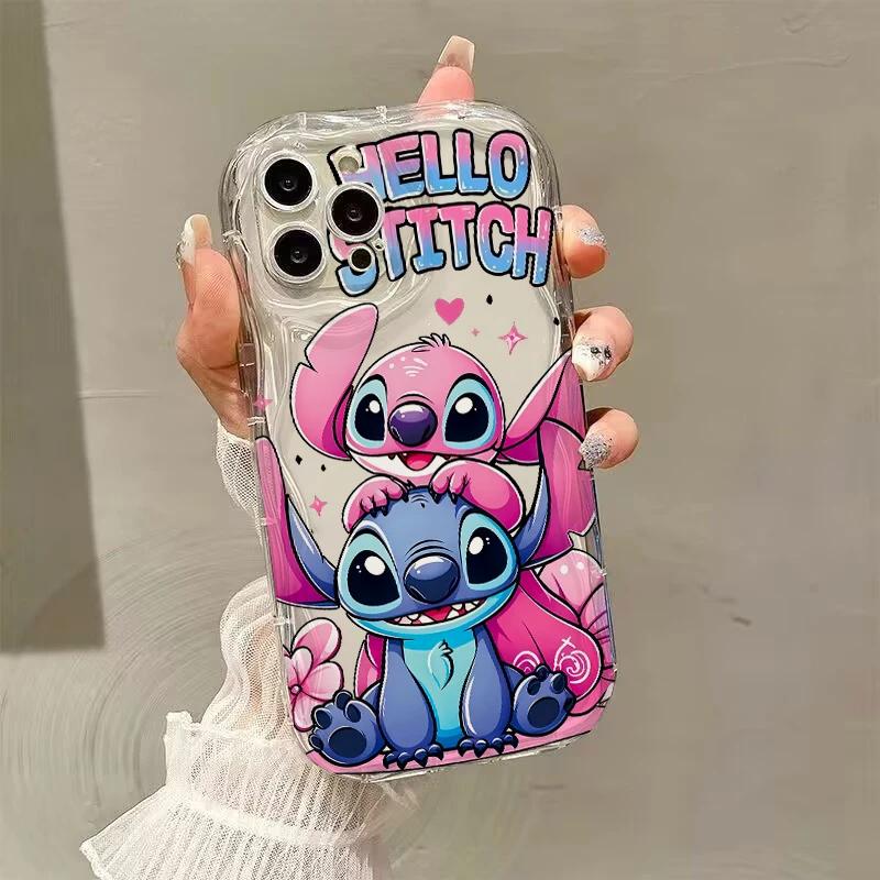 Чехол для телефона Stitch Angel Baby для Samsung Galaxy S25 S24 S23 S22 FE Plus Ultra A15 A16 A25 A55 A35 A54 A14 A34 A07 A17, мягкий чехол