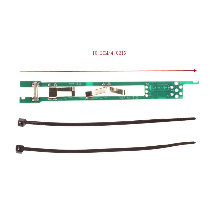 T12 прямая вилка 936 907 ручка внутренний цилиндр универсальный кронштейн белый свет T12 набор для самостоятельного изготовления электрического паяльника