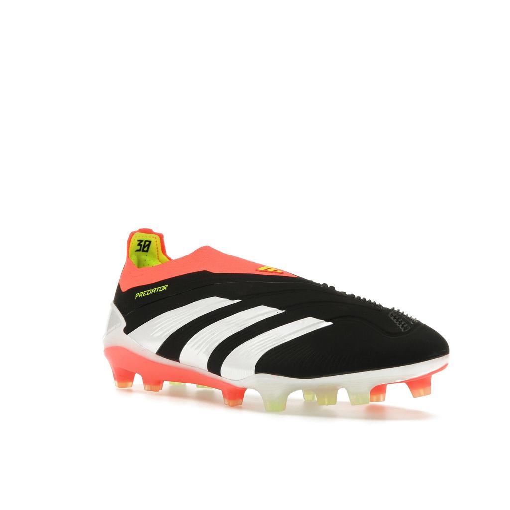 Adidas Мужские кроссовки Predator Elite без шнурков FG Solar Energy Pack Black Core-Black Cloud-White IE1805