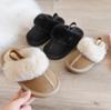 Fashion Children's Cotton Slippers Fashion Solid Color Plush Home Slippers Indoor Anti Slip Comfort Girls Shoes Boys Warm Cotton Shoes