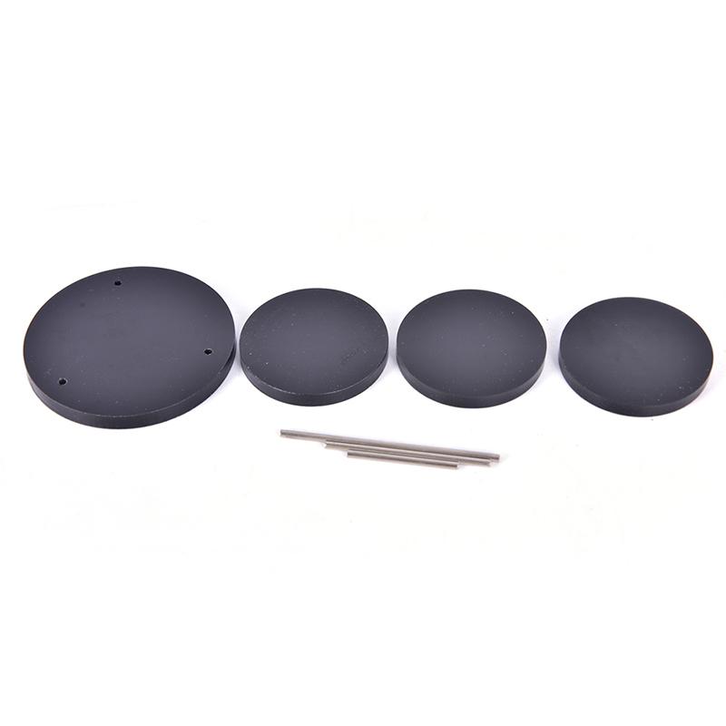 3 Layers Round Acrylic Jewelry Display Stand Necklace Earring Ring Show Rack