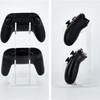 Clear Acrylic Gaming Controller Stand Small Vertical Storage Smooth Surfaces Holds 2 Controllers Universal Fit for Game