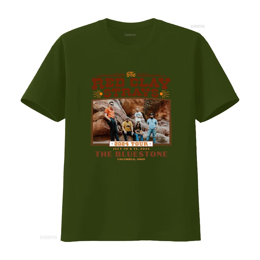 The Red Clay Strays 2024 Tour T Shirt S 5XL Concert SN518 vintage Washed Comfortable Slightly Stretched Stylish Casual