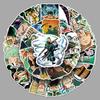 50 Наклеек One Piece Зоро: Водонепроницаемый декор в стиле аниме для планшетов, бутылок для воды, блокнотов